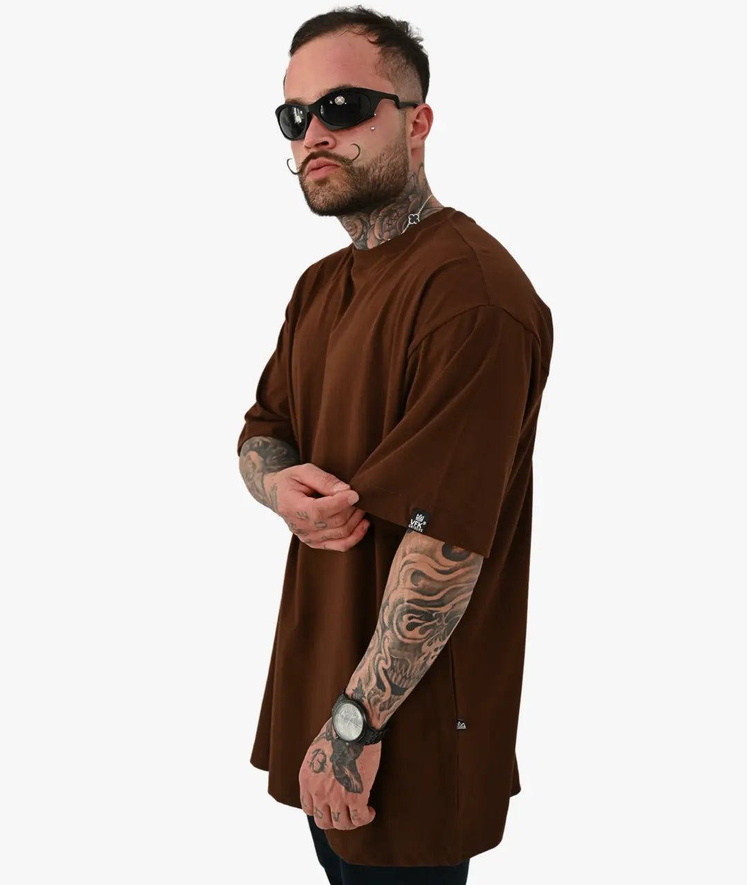 Camiseta Oversized Lisa Marrom