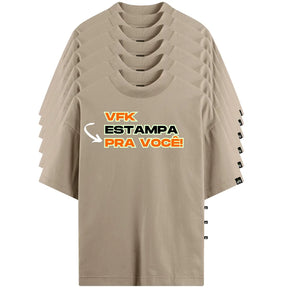 Kit Com 6 Camisetas Oversized Personalizadas