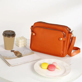 Bolsa Feminina De Couro Transversal Bergamo