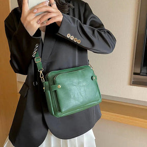 Bolsa Feminina De Couro Transversal Bergamo