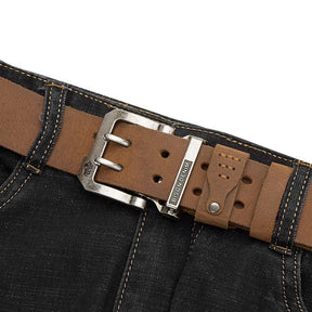 Cinto Masculino de Couro Denim Lorennzi