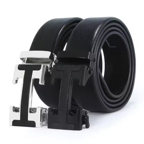 Cinto de Couro com Fivela Automática Lorennzi