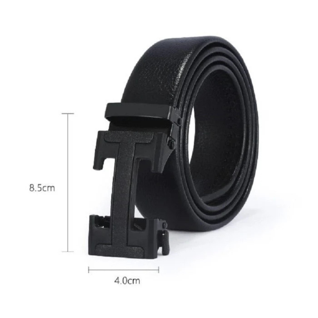 Cinto de Couro com Fivela Automática Lorennzi