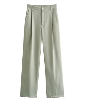 Conjunto Feminino Alfaiataria com Blazer Cropped de Linho | Livia