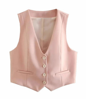 Conjunto Feminino Alfaiataria Colete e Calça Elegante | Kaylee