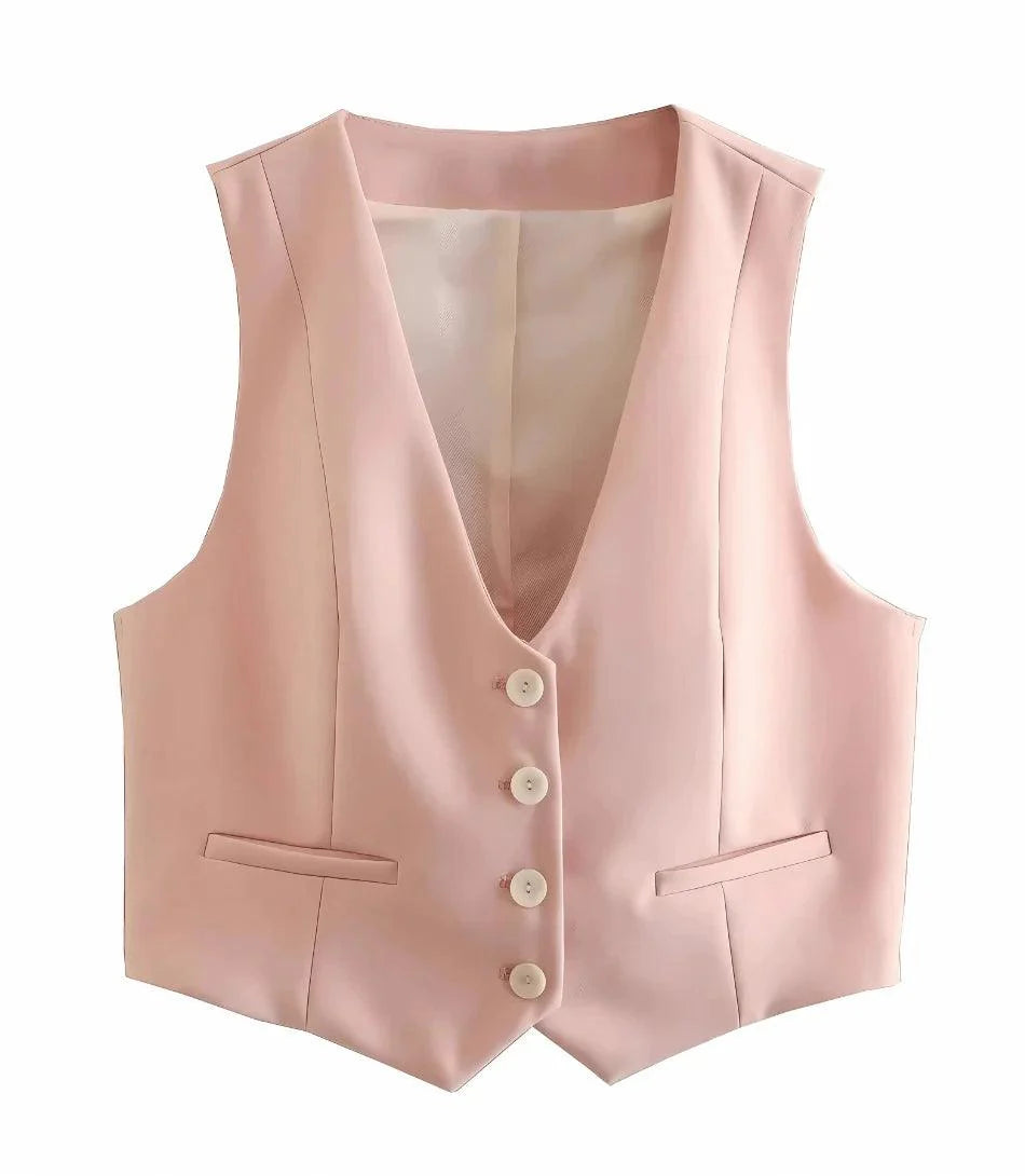 Conjunto Feminino Alfaiataria Colete e Calça Elegante | Kaylee