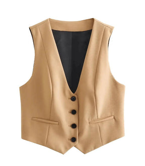 Conjunto Feminino Alfaiataria Colete e Calça Elegante | Kaylee