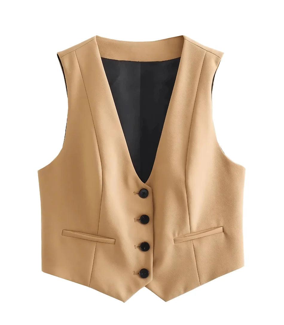 Conjunto Feminino Alfaiataria Colete e Calça Elegante | Kaylee