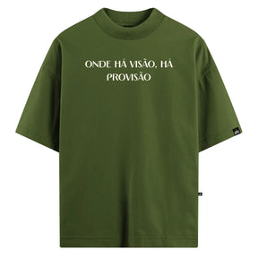 Camiseta Oversized Esperança Verde