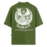 Camiseta Oversized Forjado na Fé Verde