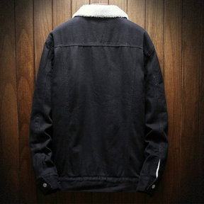 Jaqueta Jeans Masculina Forrada em Lã Lorennzi