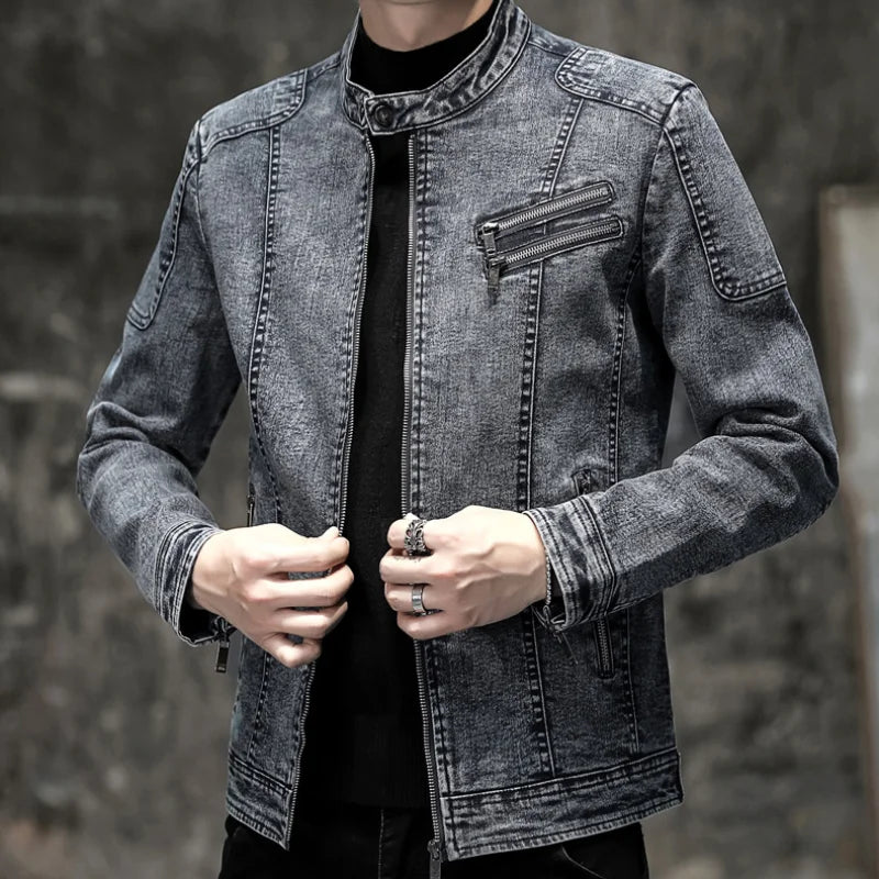 Jaqueta Jeans Masculina Lorennzi Vintage