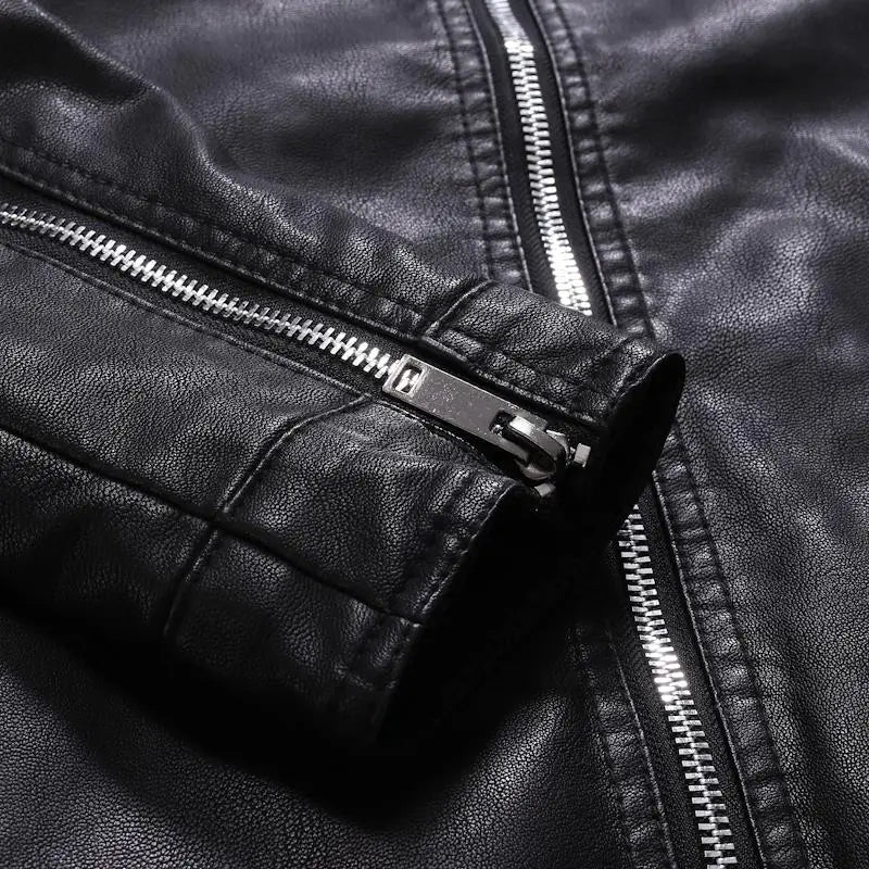 Jaqueta Masculina em Couro Lorennzi Biker