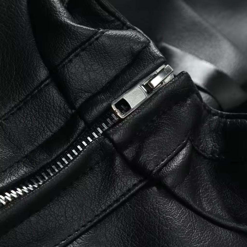 Jaqueta de Couro Masculina Lorennzi Black