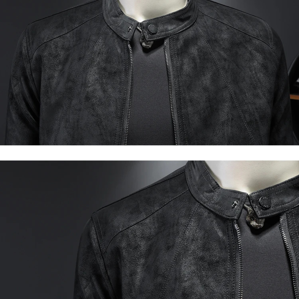 Jaqueta de Couro Masculina Lorennzi Camden