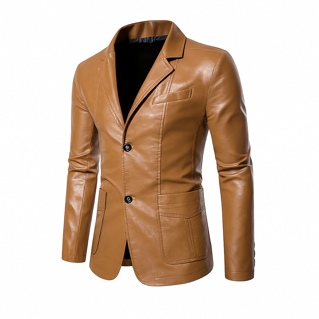 Jaqueta de Couro Masculina Lorennzi Chester