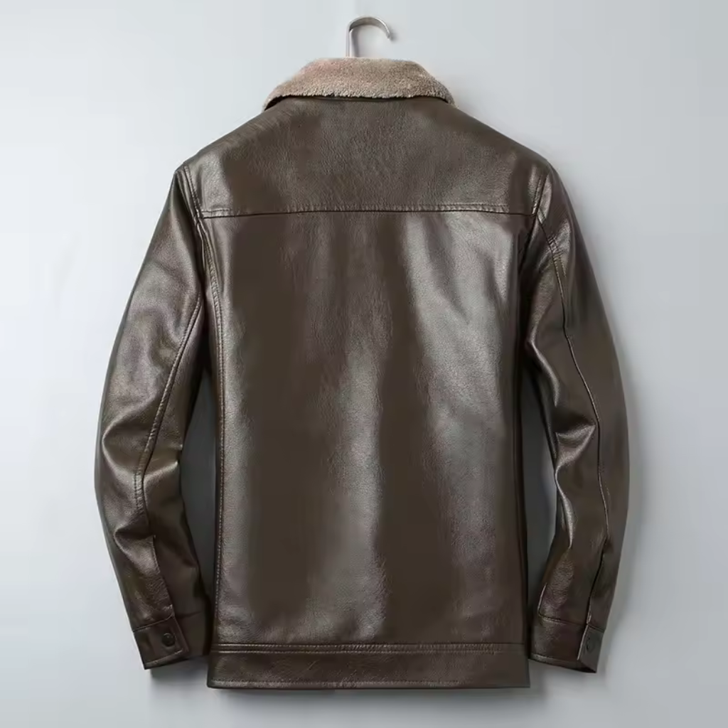 Jaqueta de Couro Masculina Lorennzi Denver