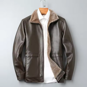 Jaqueta de Couro Masculina Lorennzi Denver