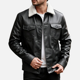 Jaqueta de Couro Masculina Lorennzi Noir