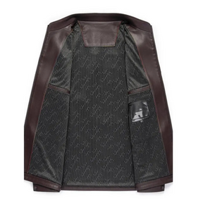 Jaqueta de Couro Masculina Lorennzi Savile