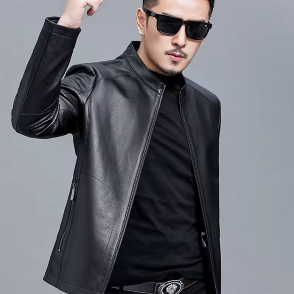 Jaqueta de Couro Masculina Lorennzi Wear