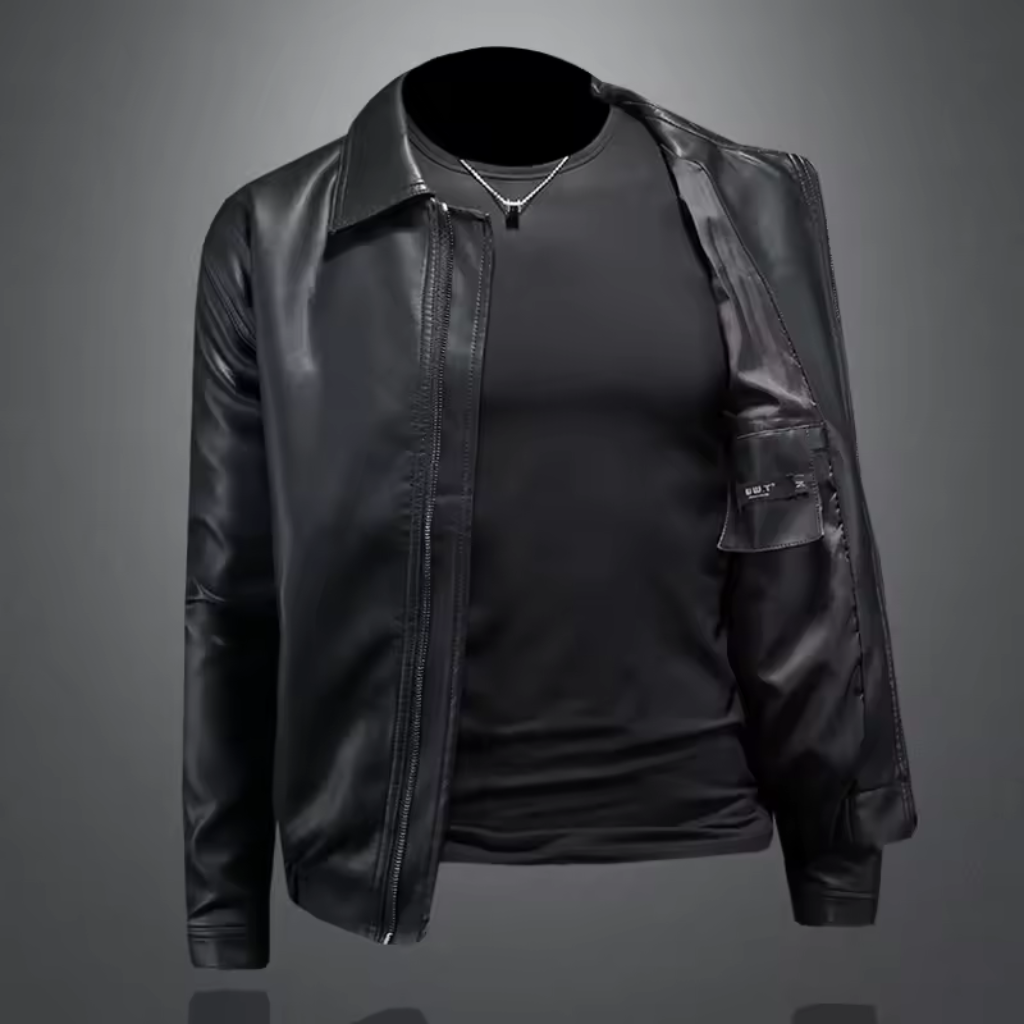 Jaqueta de Couro Masculina Lorennzi Wind