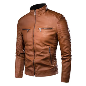 Jaqueta de Couro Masculina Rider Lorennzi