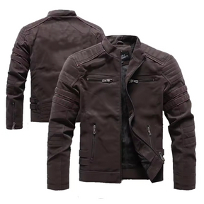 Jaqueta de Couro Masculina Vulcan Lorennzi