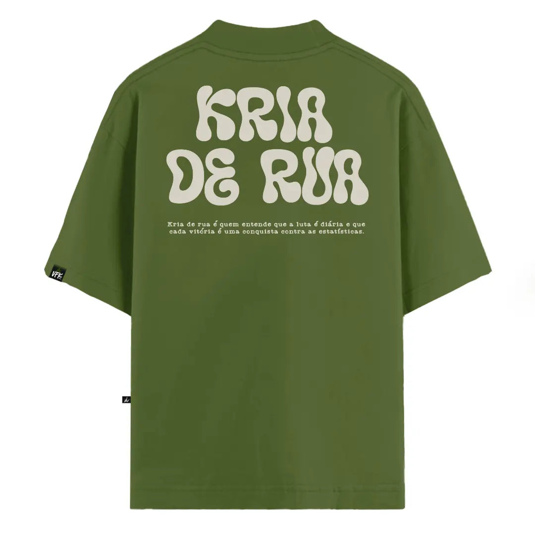 Camiseta Oversized Kria de Rua Verde