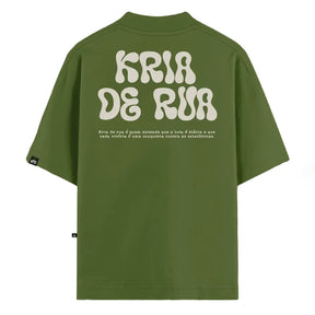 Camiseta Oversized Kria de Rua Verde