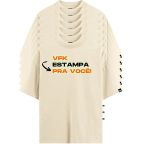 Kit Com 6 Camisetas Oversized Personalizadas