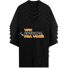 Kit Com 6 Camisetas Oversized Personalizadas