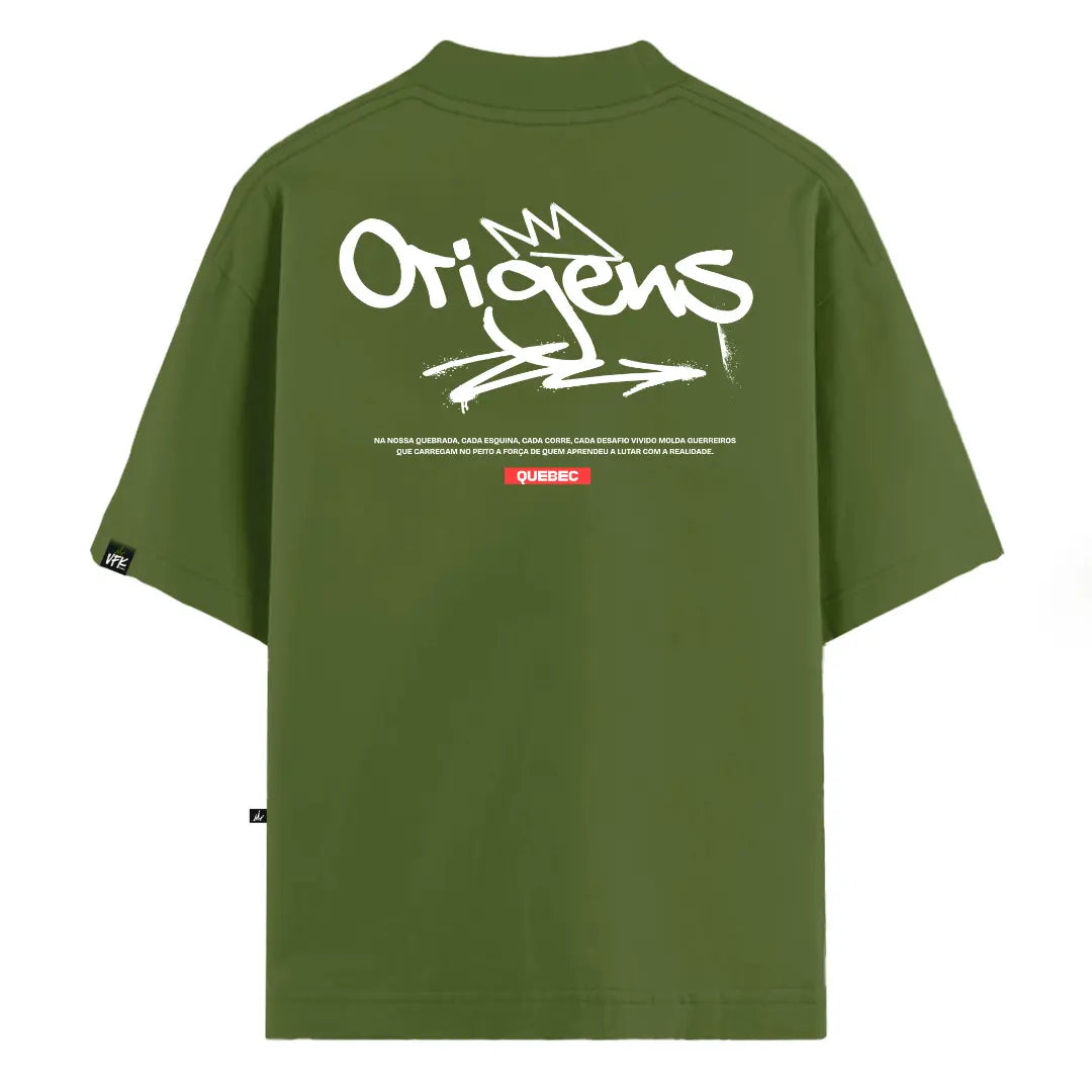 Camiseta Oversized Quebec Verde