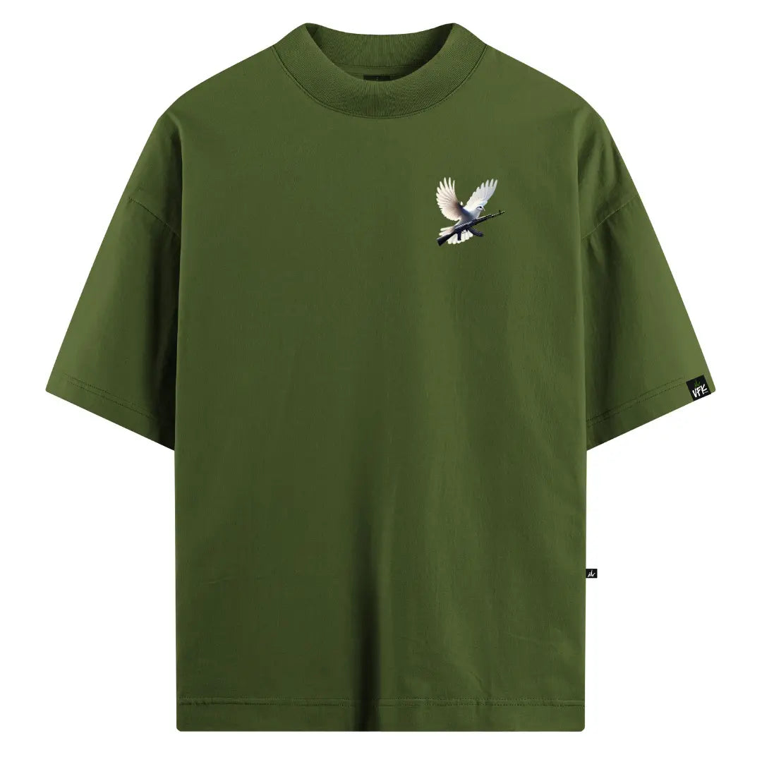 Camiseta Oversized Right for Right Verde