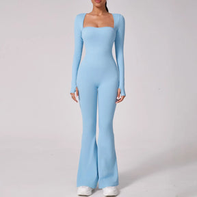 Macacão Casual Flare Manga Longa Modern Confort - FITNESS