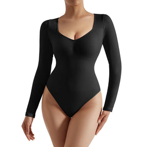 Body Suit Shape Slim Manga Longa