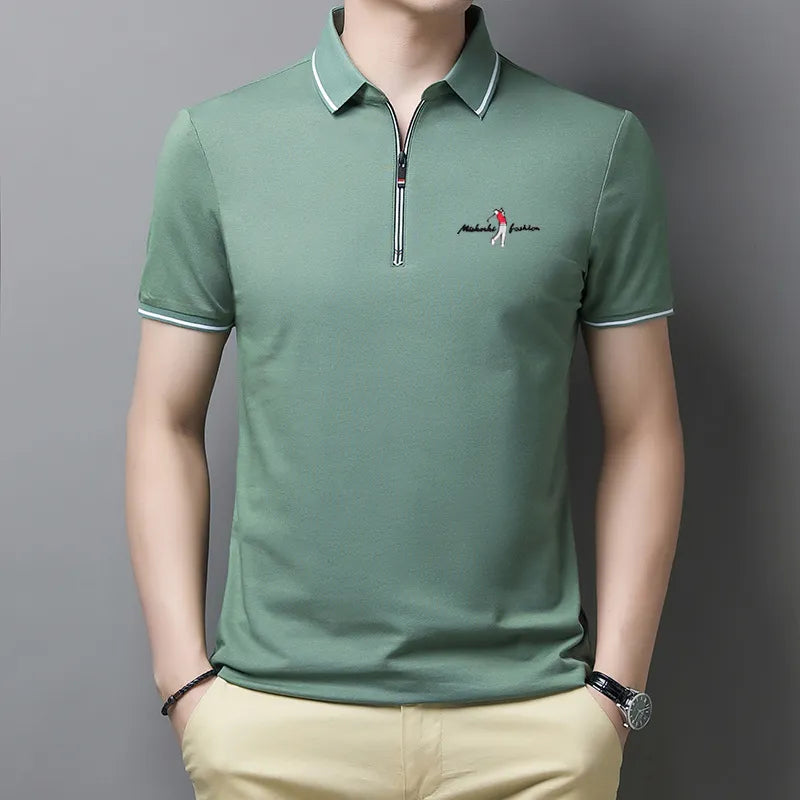 Camisa Masculina Polo Zíper