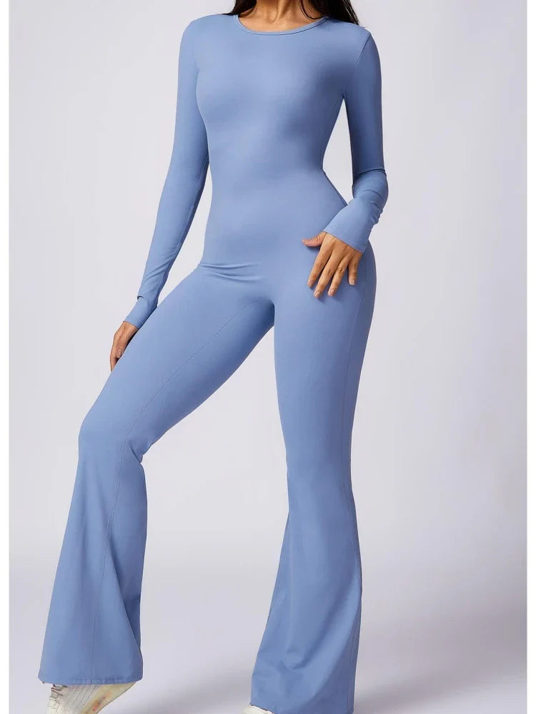 Macacão Flare Longo Costas Aberta Modern Lolita - FITNESS