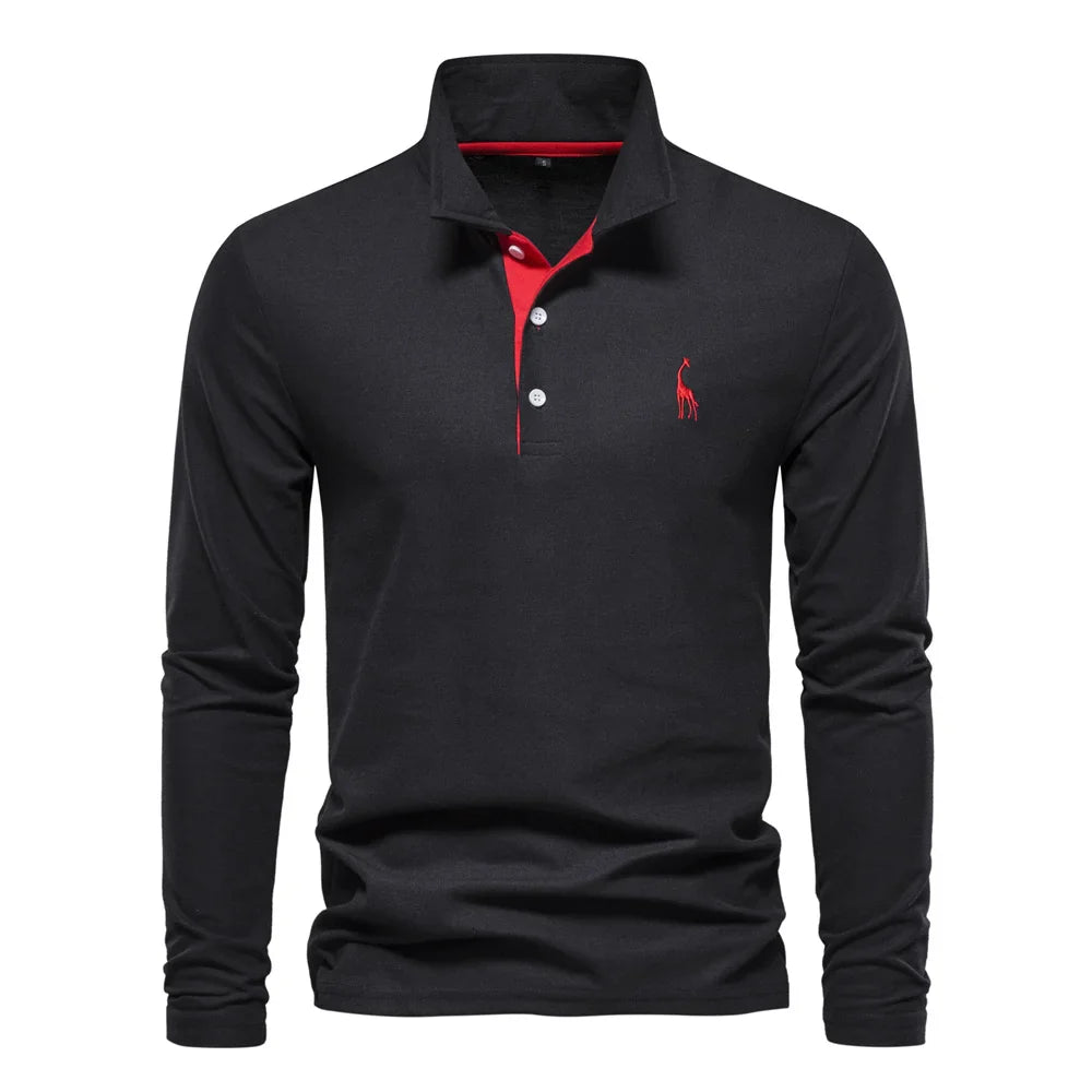 Camisa Masculina Polo Manga Longa
