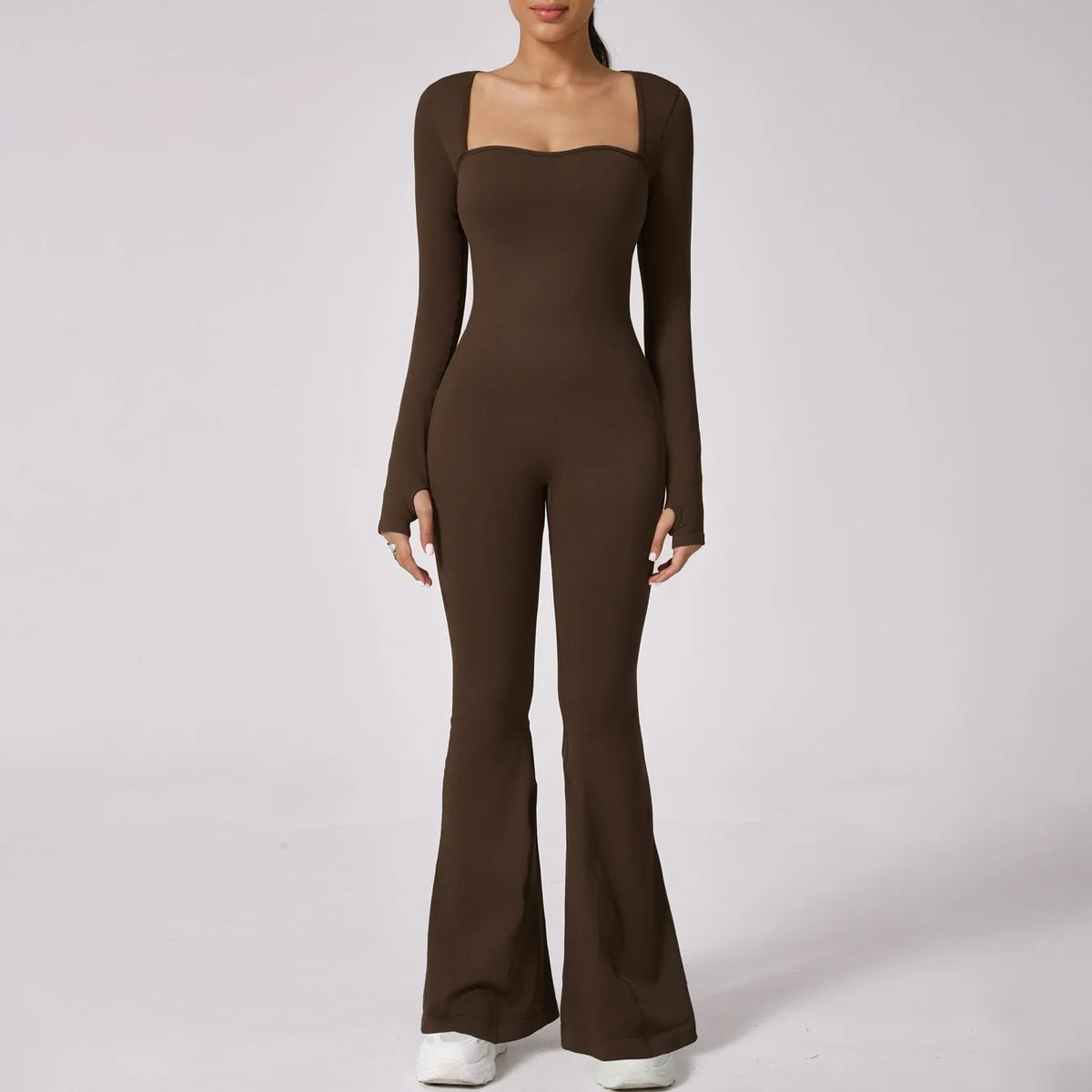 Macacão Casual Flare Manga Longa Modern Confort - FITNESS