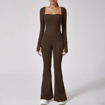 Macacão Casual Flare Manga Longa Modern Confort - FITNESS