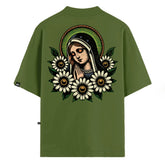 Camiseta Oversized Santa Verde