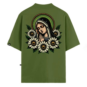 Camiseta Oversized Santa Verde
