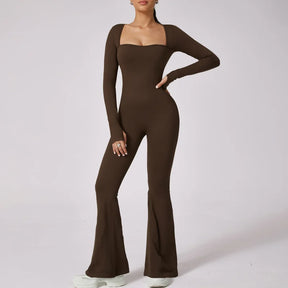 Macacão Casual Flare Manga Longa Modern Confort - FITNESS