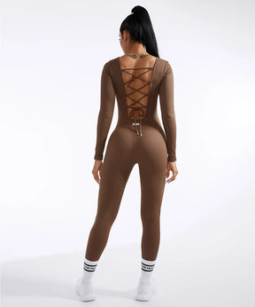 Macacão Longo Amarrações nas Costas Modern Virgínia - FITNESS