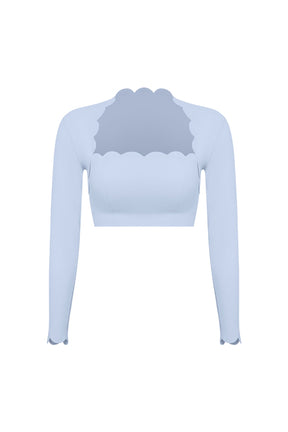 Top Cropped Manga Longa Nuvem - CLOUD GYM