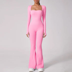 Macacão Casual Flare Manga Longa Modern Confort - FITNESS