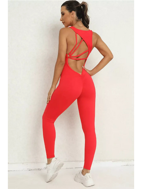 Macacão Longo Modern Sport Slim - Com Bojo e Detalhe Aberto Nas Costas