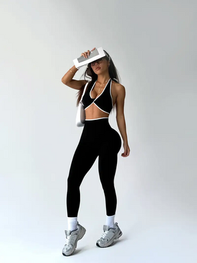 Conjunto Esportivo Calça Legging e Top Modern Poliana