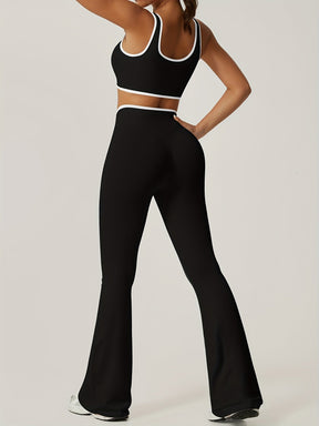 Conjunto Esportivo Top e Calça Flare Modern Maísa